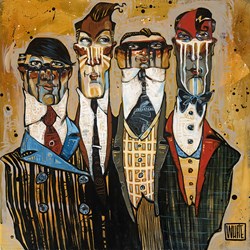Suited For War by Todd White - Hand Finished Limited Edtion on Canvas sized 26x26 inches. Available from Whitewall Galleries